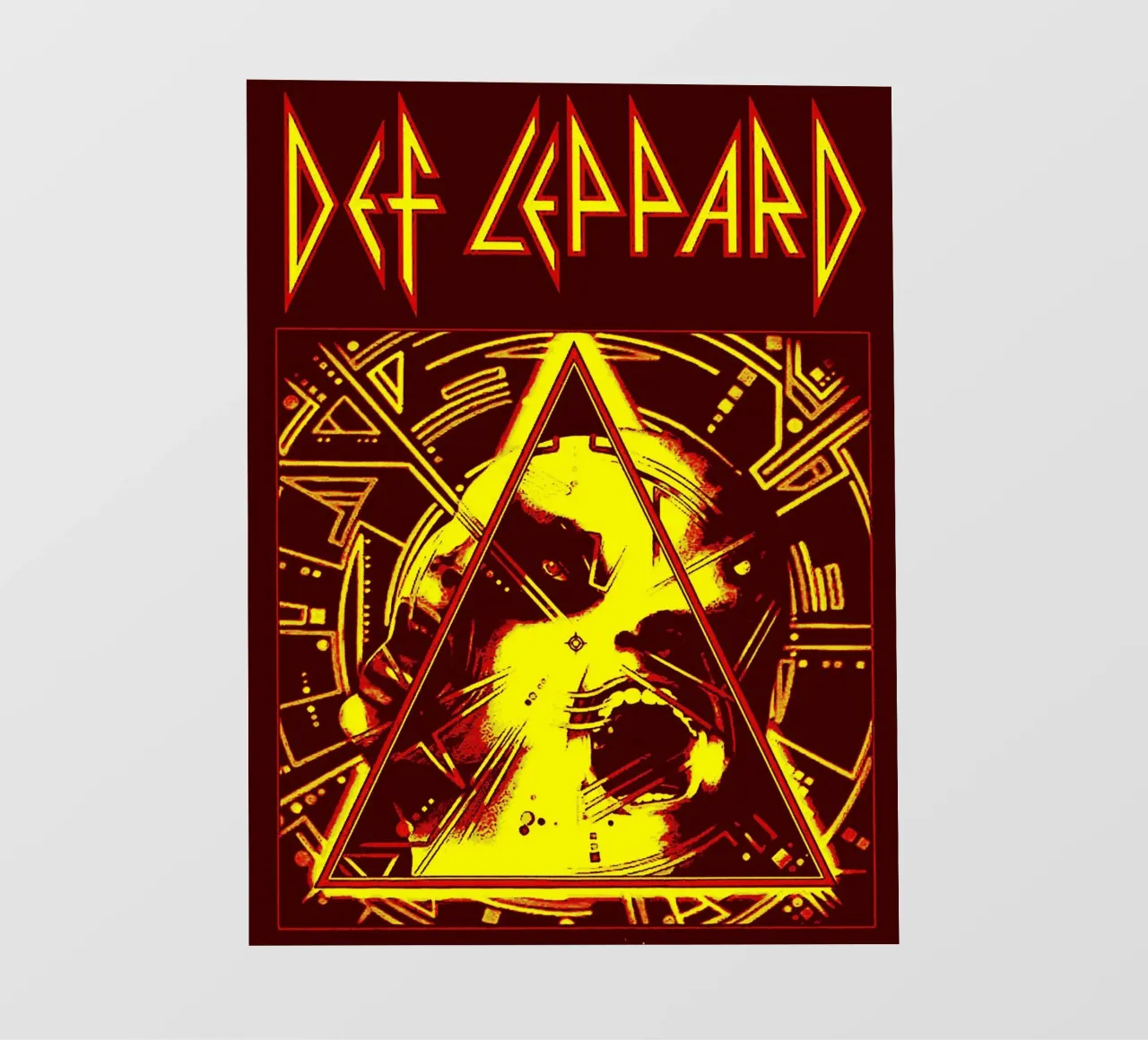 Def Leppard Band Art telo in pvc da vanhesling