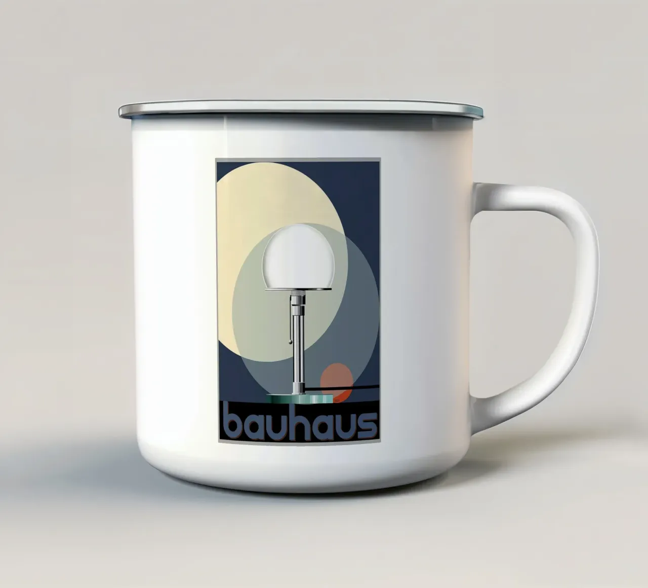 Bauhaus tazza in smalto da Brooke
