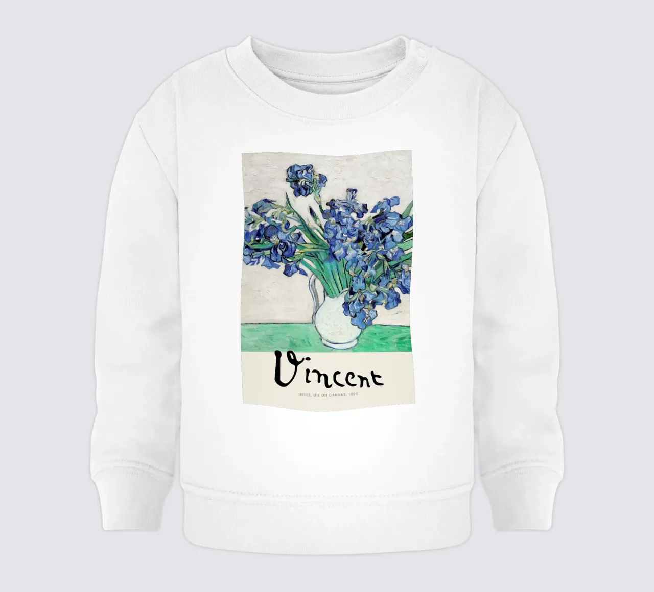 Signed, Vincent – Irises 2 felpa neonato da Vintage by JUNIQE