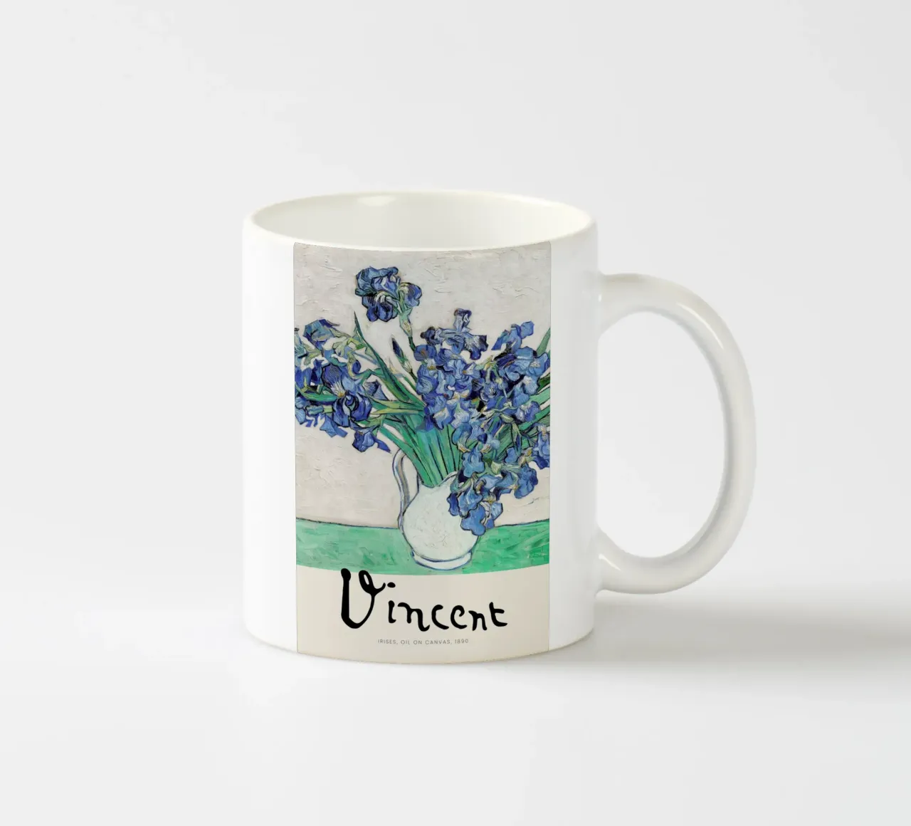 Signed, Vincent – Irises 2 tazza in ceramica da Vintage by JUNIQE