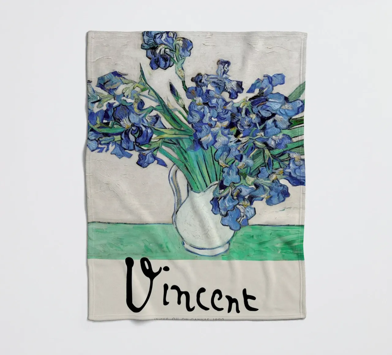 Signed, Vincent – Irises 2 coperta in pile da Vintage by JUNIQE