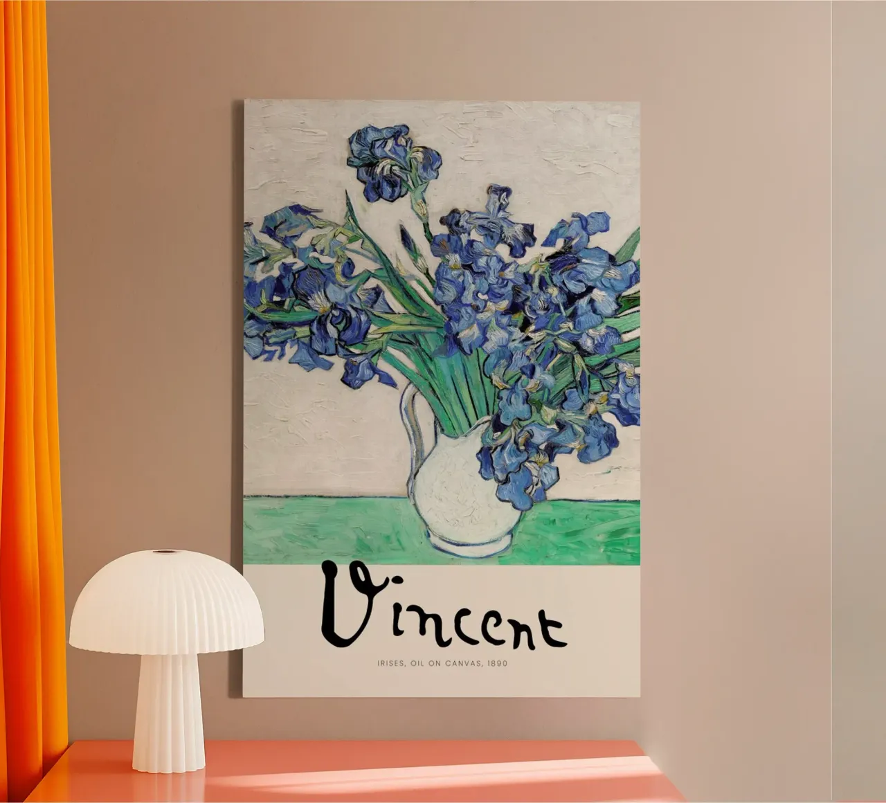 Signed, Vincent – Irises 2 tela con Cornice a cassetta da Vintage by JUNIQE