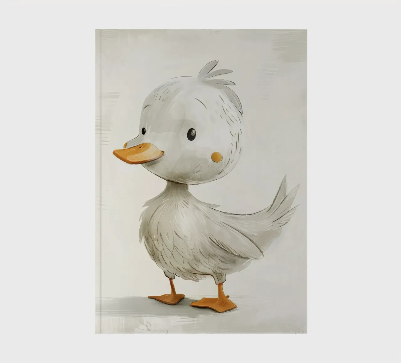 Illustration of a Gray Duckling notebook by DesignDoodle