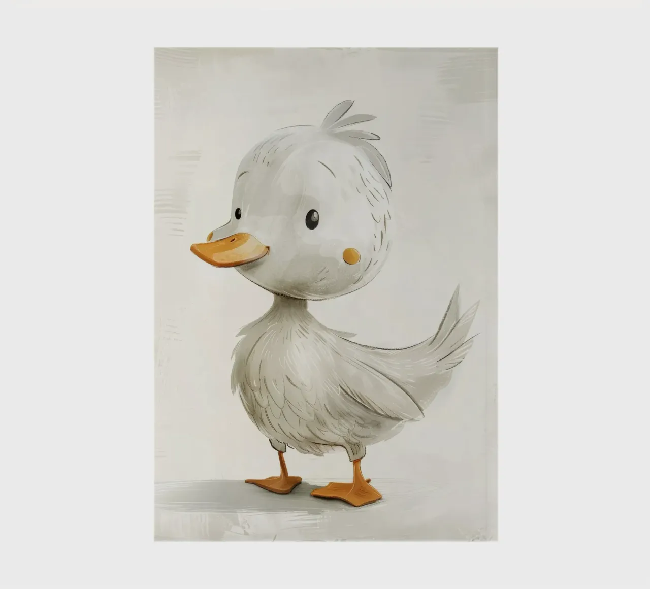 Illustration of a Gray Duckling notebook by DesignDoodle