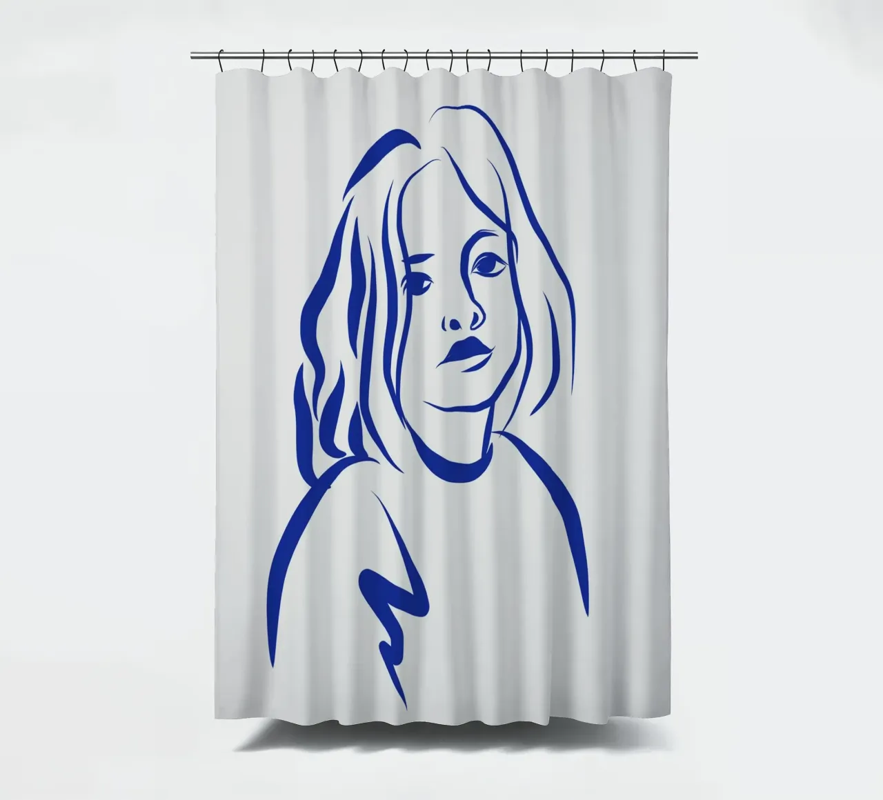 Ritratto lineare 1 tenda da doccia da Little Dean