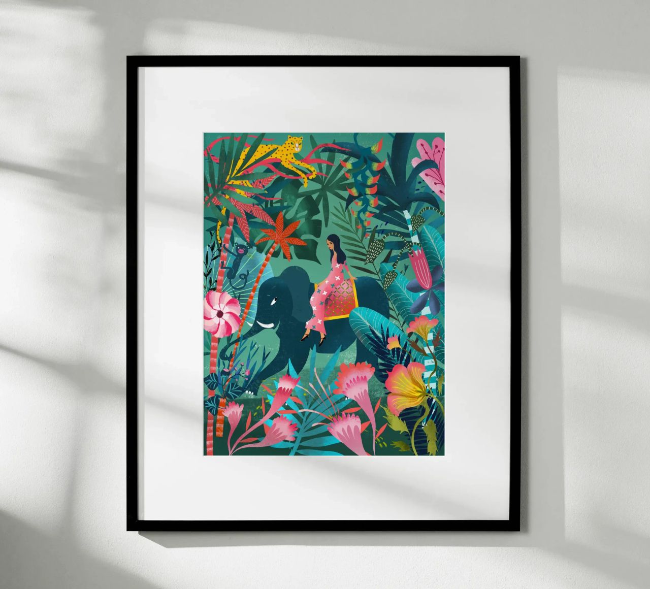 Elephant Jungle Ride poster by MiraParadies