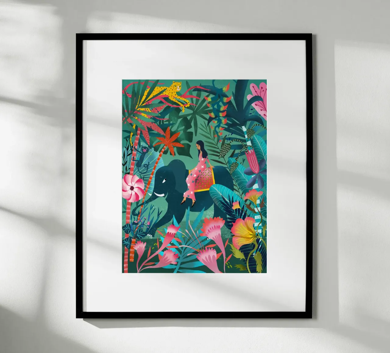 Elephant Jungle Ride poster by MiraParadies