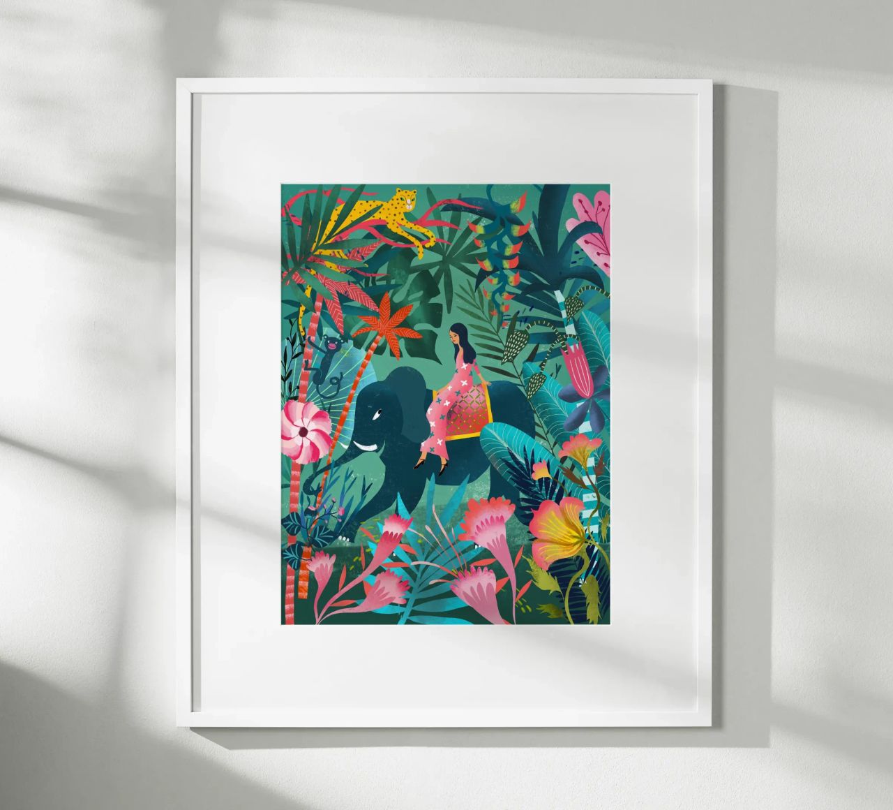 Elephant Jungle Ride poster by MiraParadies