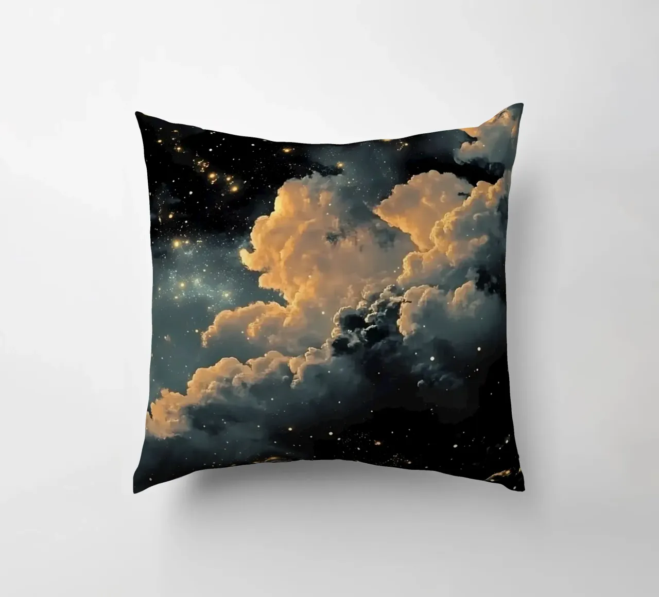 Night Sky with Stars decorative cushion by IamHomeStudio