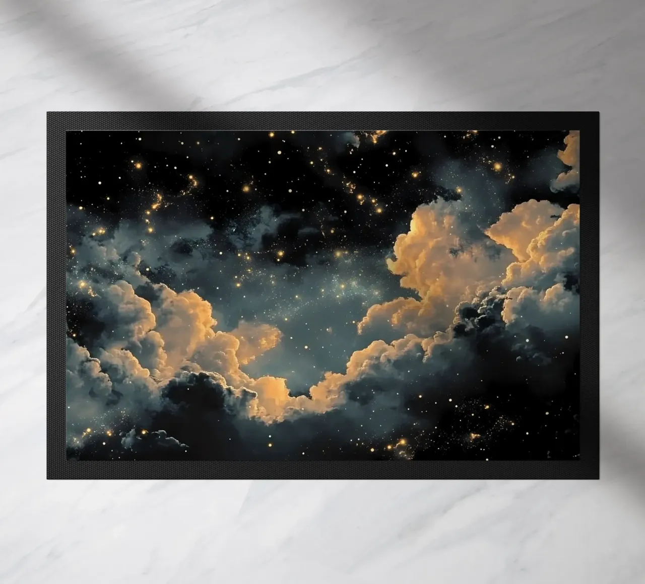 Cielo notturno con stelle zerbino da IamHomeStudio