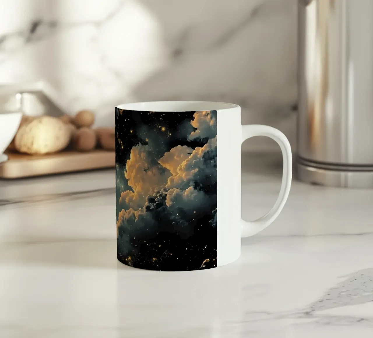 Cielo notturno con stelle tazza in ceramica da IamHomeStudio