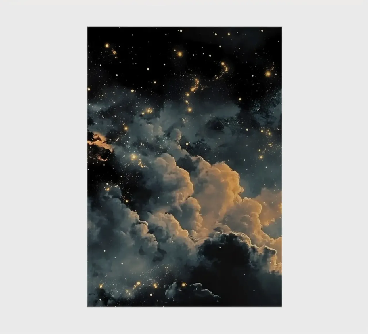 Ciel nocturne avec étoiles carnet de notes de IamHomeStudio