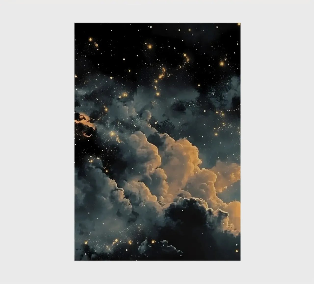 Ciel nocturne avec étoiles carnet de notes de IamHomeStudio
