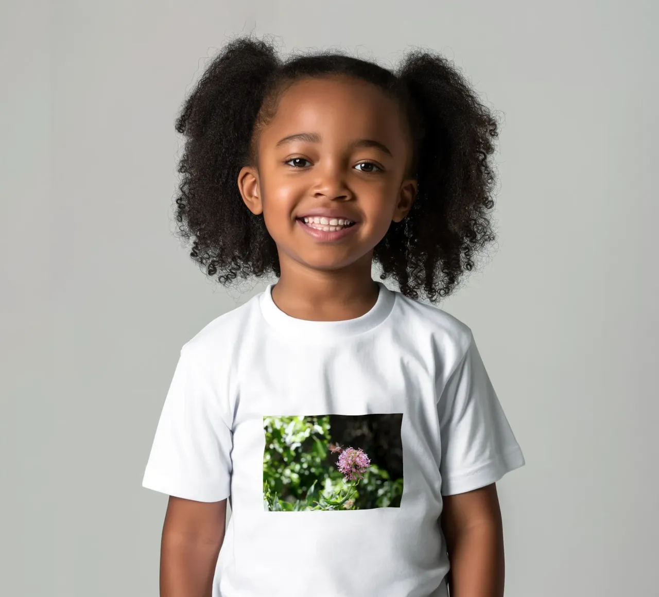 The flower and the butterfly kids t-shirt by Alexandra Joseph Fotomomente