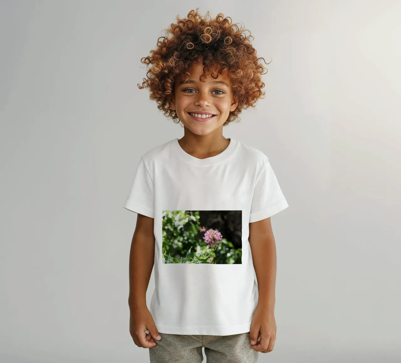 The flower and the butterfly kids t-shirt by Alexandra Joseph Fotomomente