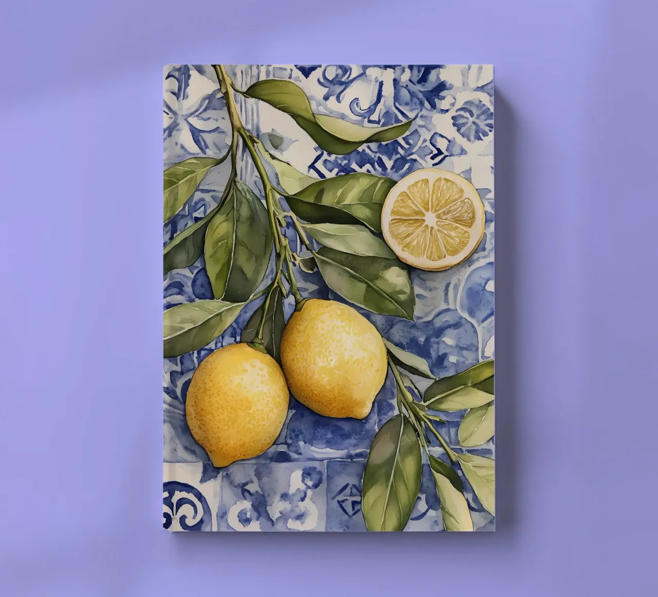 Fresh Lemons notebook by IamHomeStudio