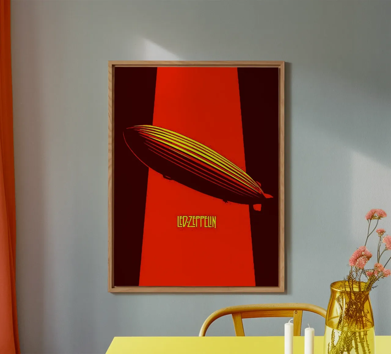 Led Zeppelin Band Art alluminio dibond da vanhesling