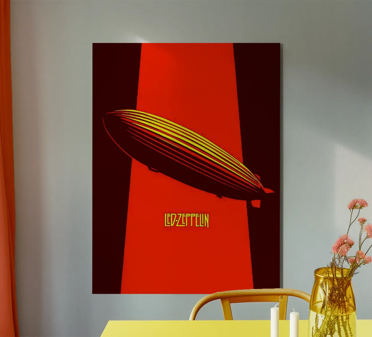 Led Zeppelin Band Art alluminio dibond da vanhesling