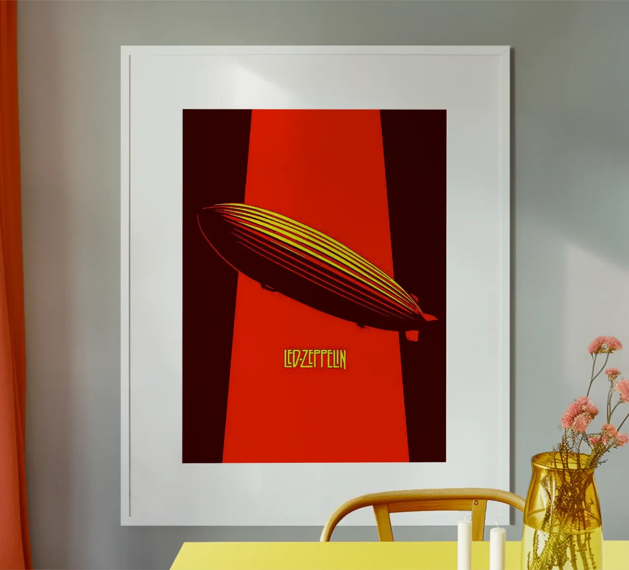 Led Zeppelin Band Art carta hahnemühle da vanhesling