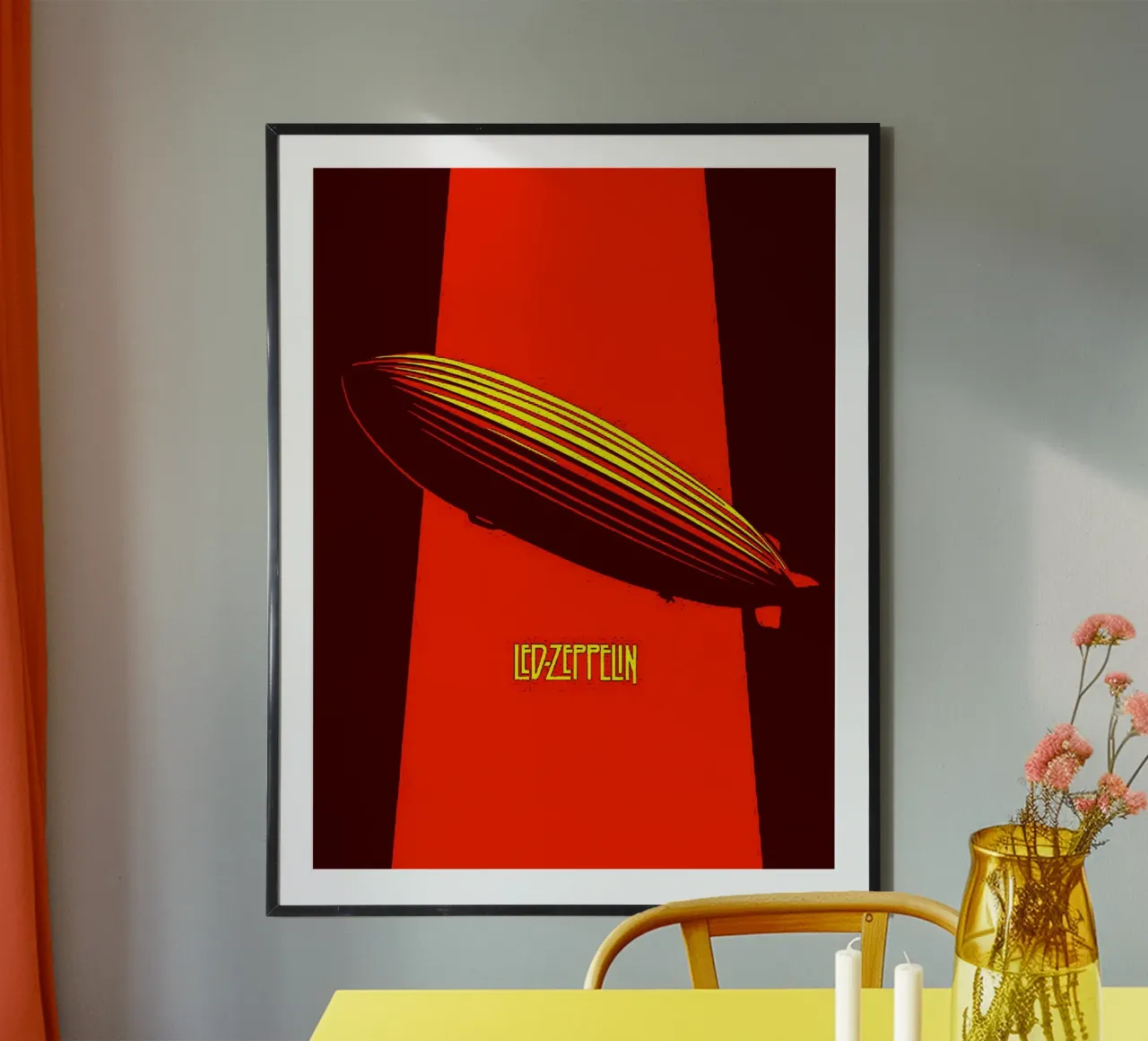 Led Zeppelin Band Art carta hahnemühle da vanhesling