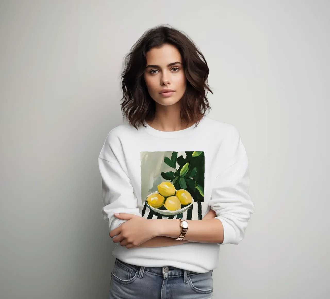 Limoni in una ciotola felpa da IamHomeStudio