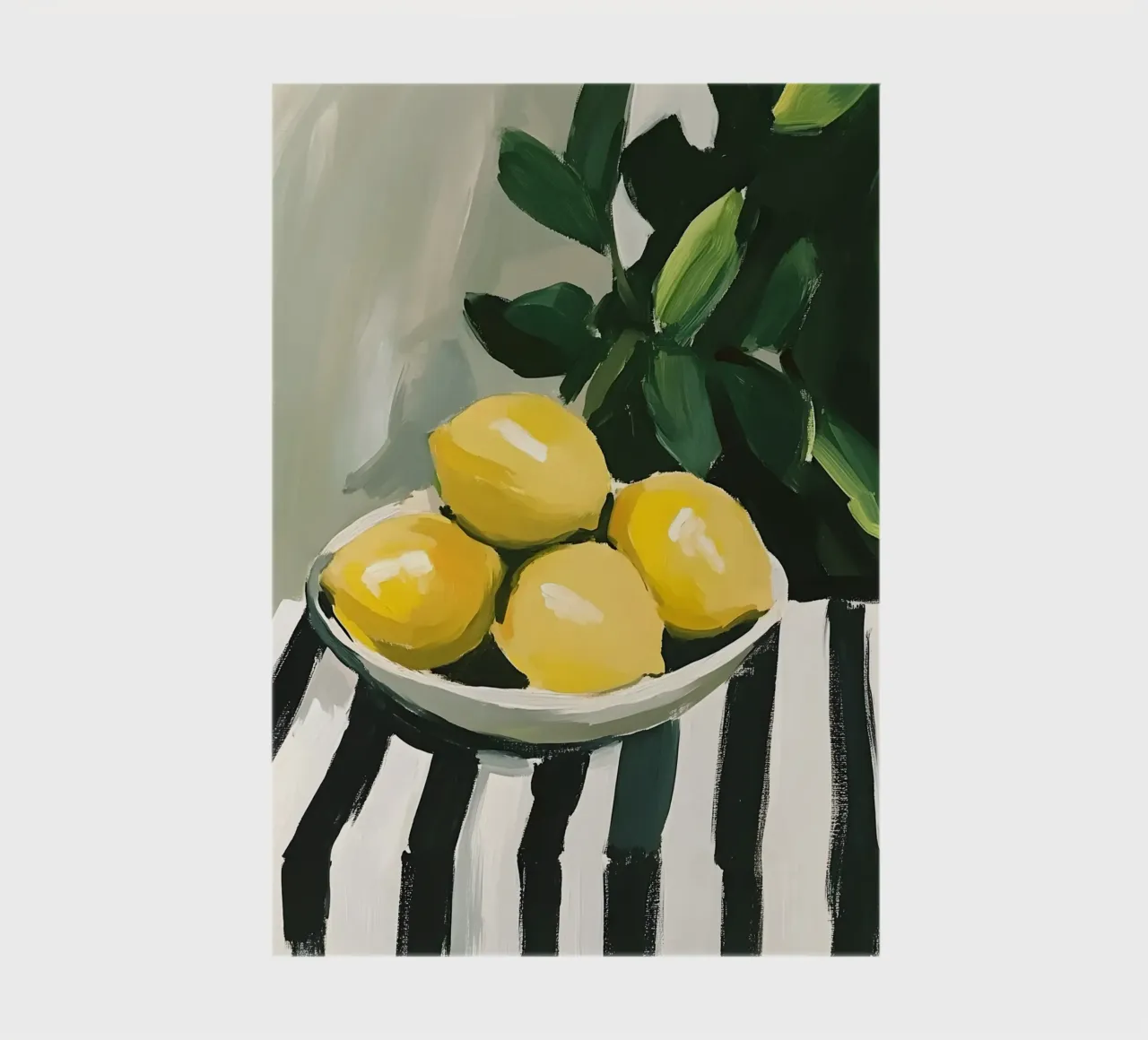 Lemons in bowl notebook by IamHomeStudio
