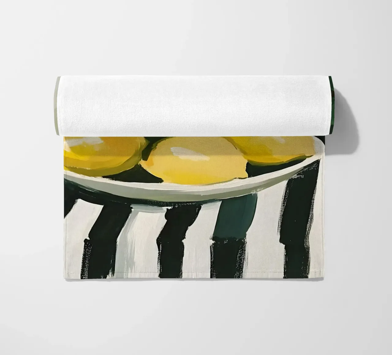 Limoni in una ciotola telo mare da IamHomeStudio