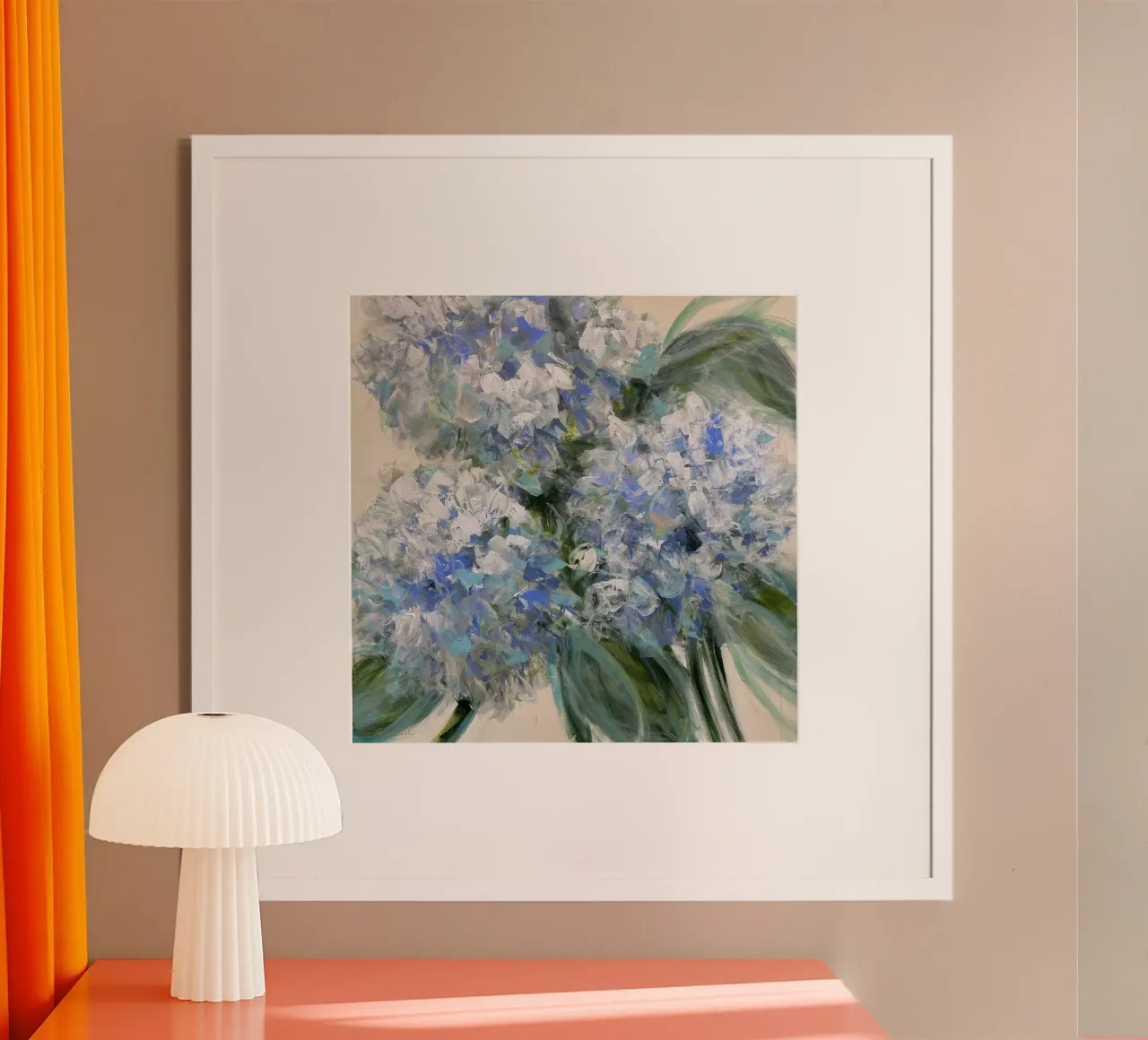 Bouquet blu vibrante poster da Emma Bell