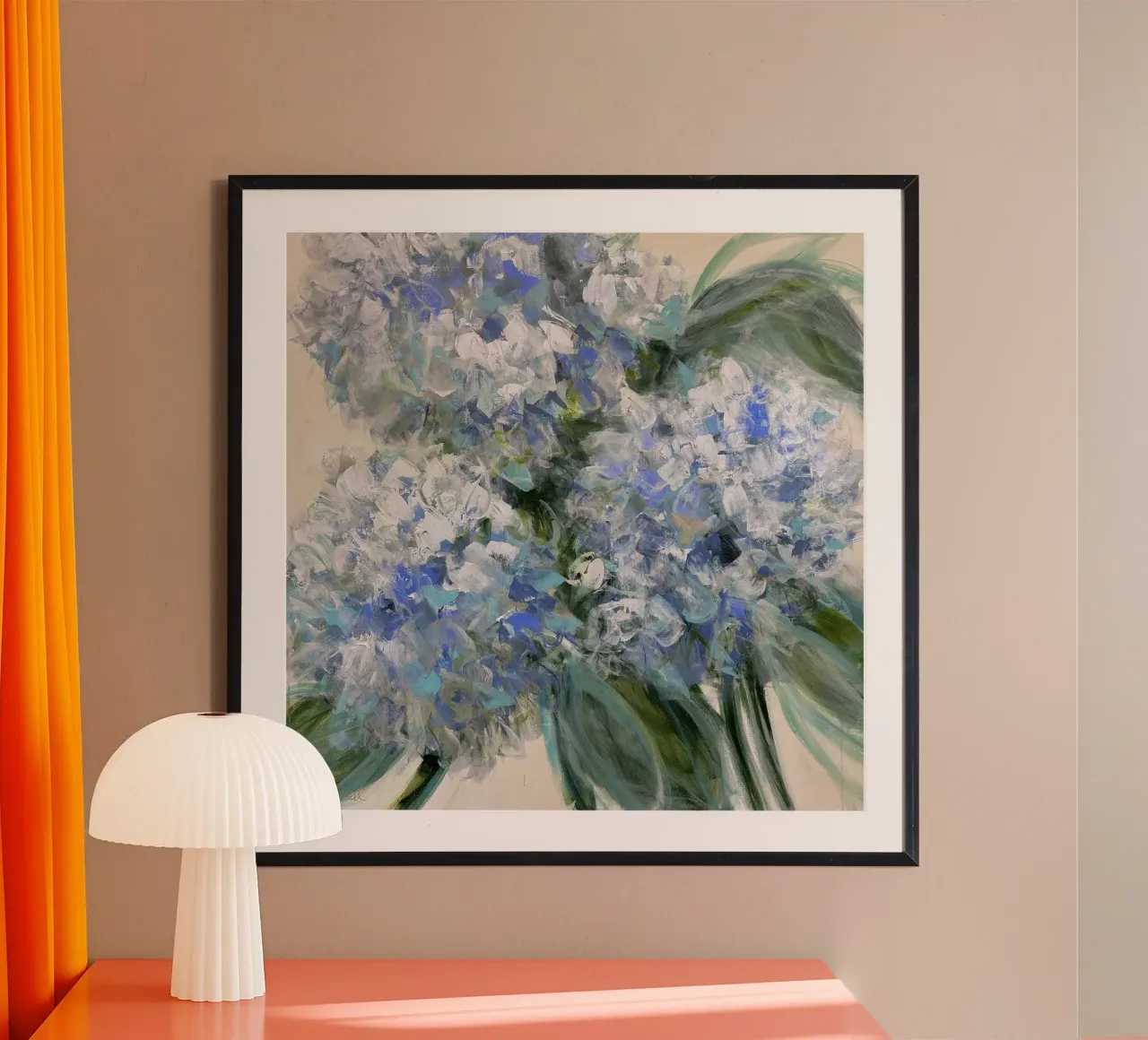 Bouquet blu vibrante poster da Emma Bell