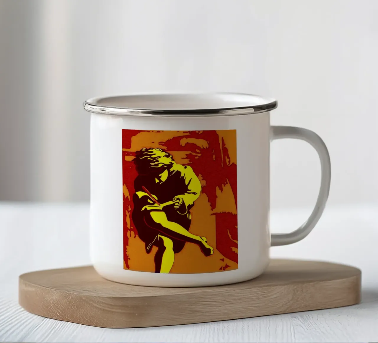 AC/DC Band Art tazza in smalto da vanhesling