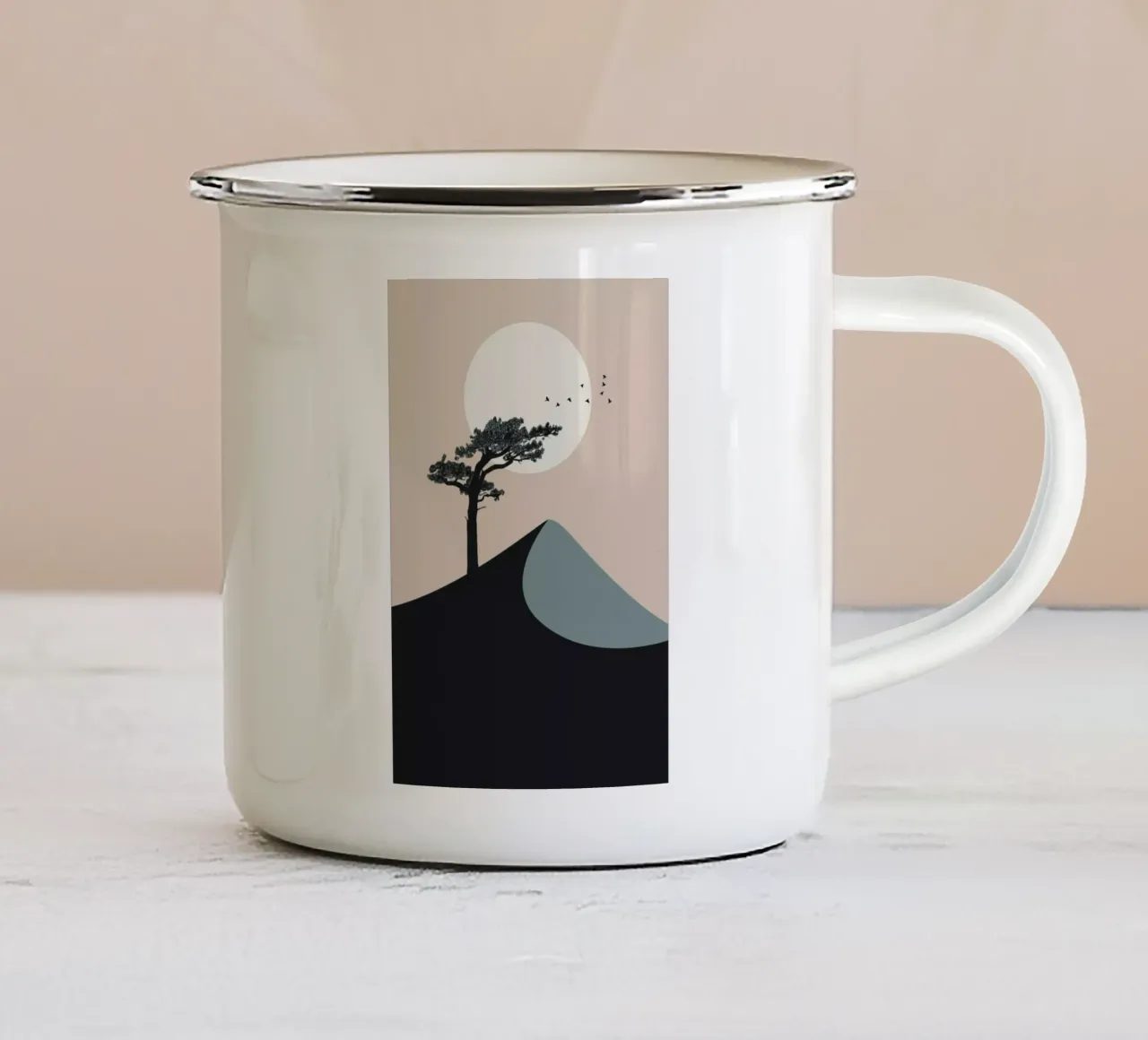A Tree Bends in Kyoto tazza in smalto da Pure