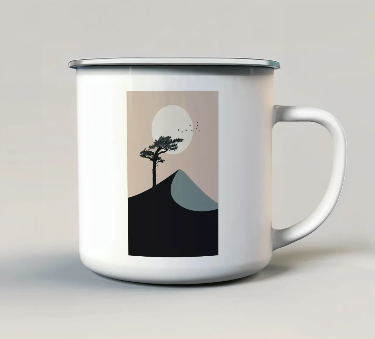 A Tree Bends in Kyoto tazza in smalto da Pure