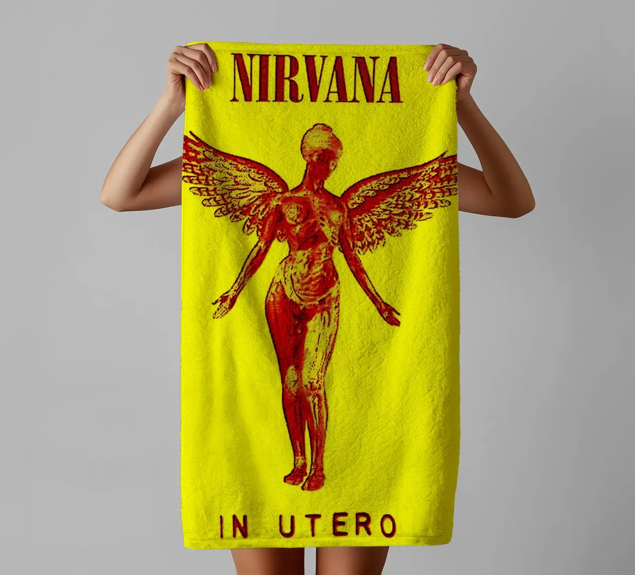 Nirvana Band Art asciugamano da bagno da vanhesling