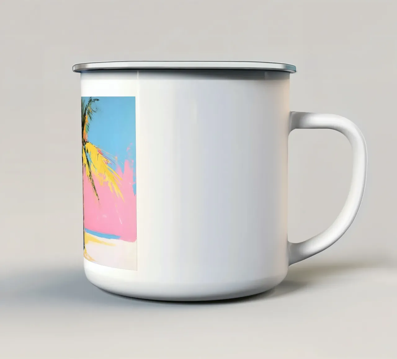 Palma tazza in smalto da IamHomeStudio