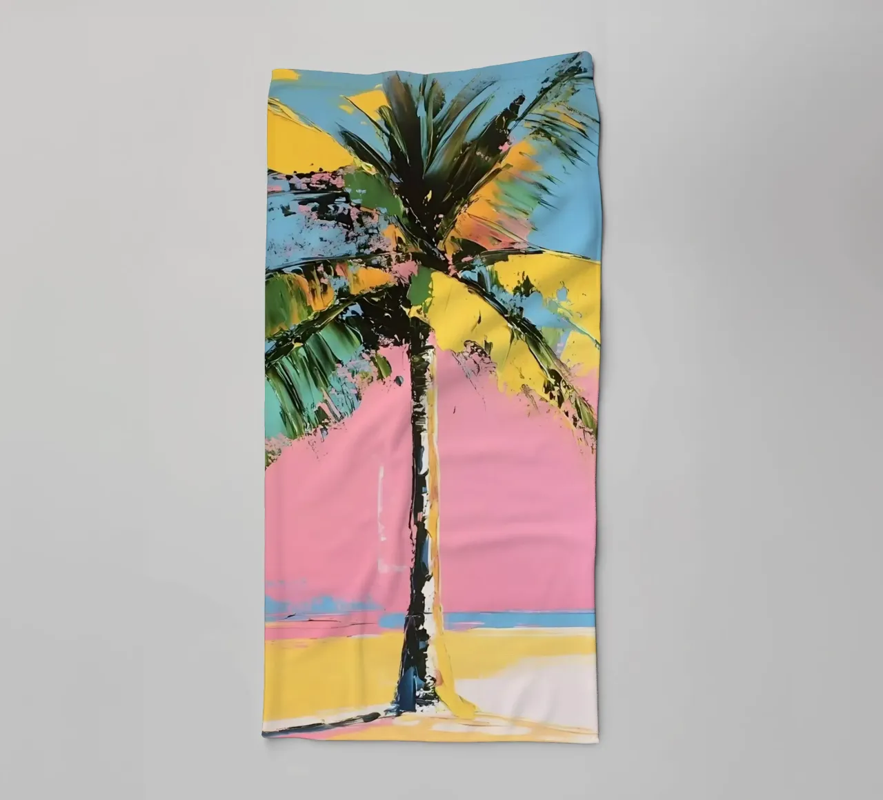 Palm tree towel by IamHomeStudio