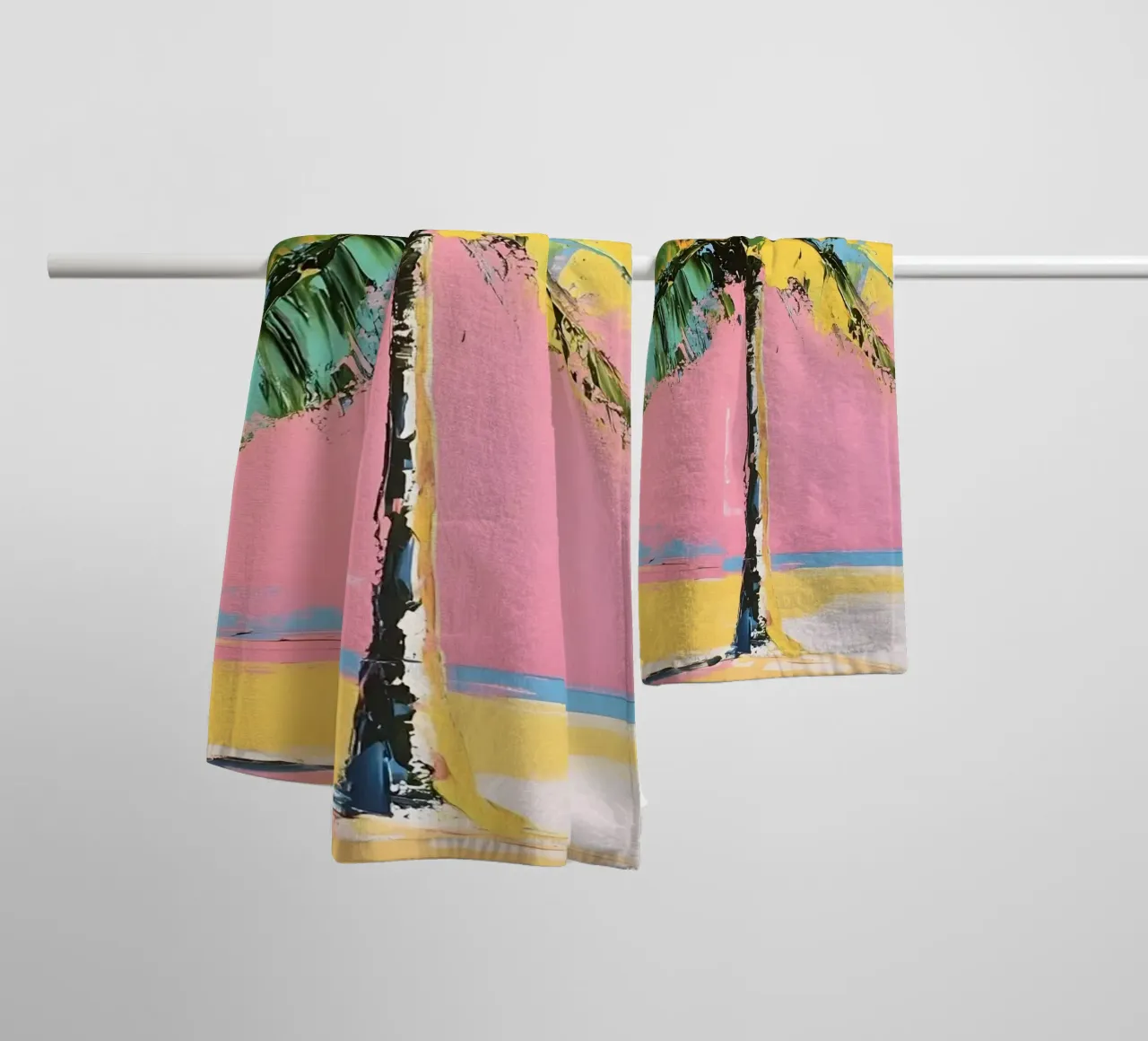 Palm tree towel by IamHomeStudio