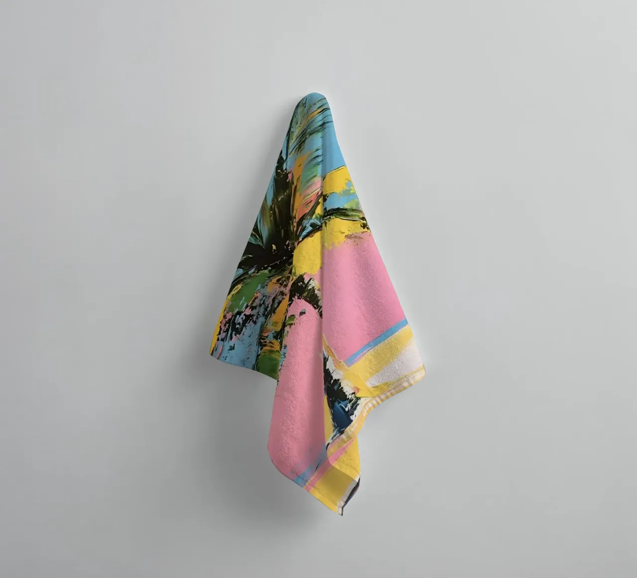 Palm tree towel by IamHomeStudio