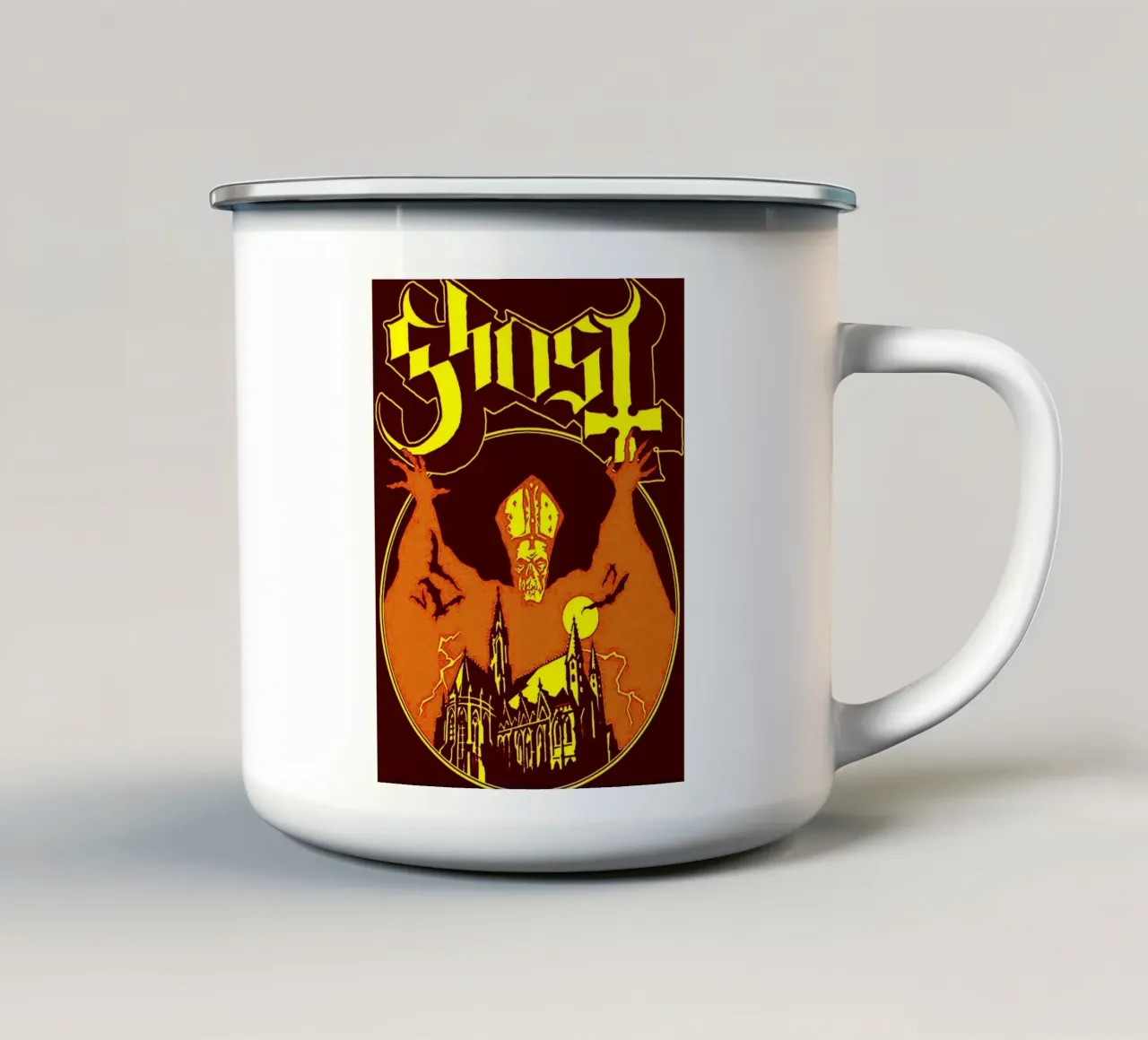 Ghost Band Art tazza in smalto da vanhesling