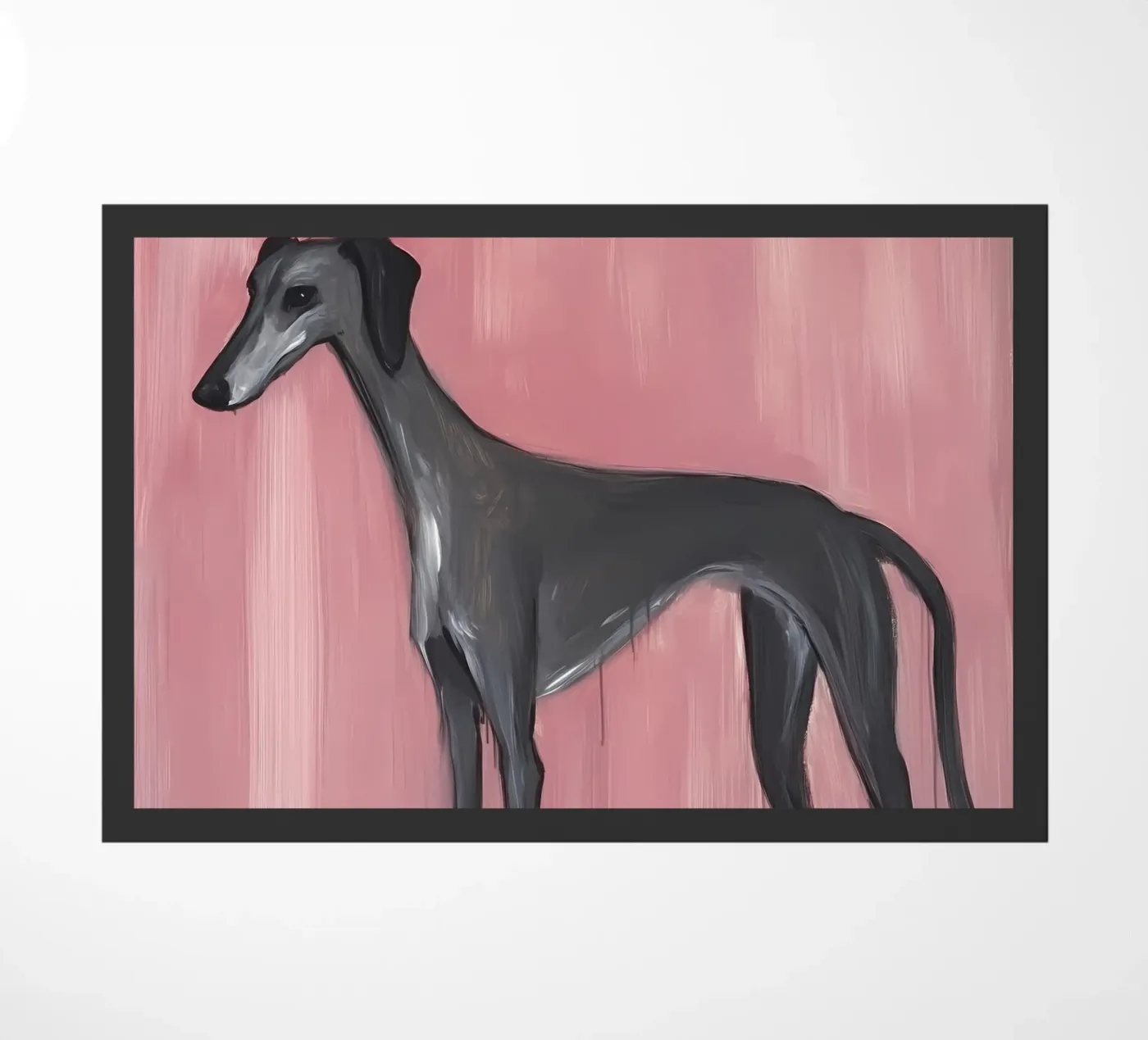 Greyhound doormat by IamHomeStudio