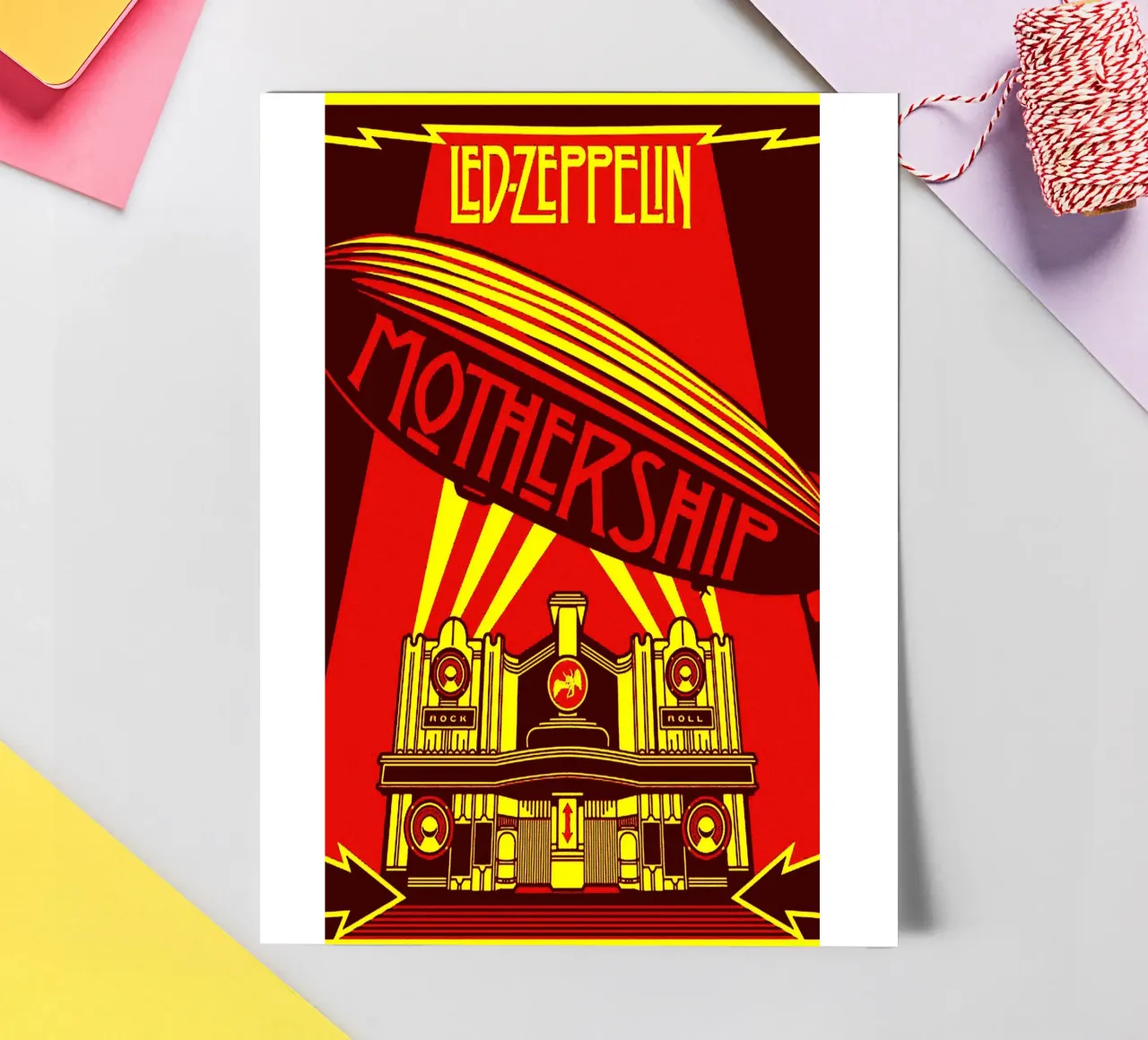 Led Zeppelin Band Art sticker sheet by vanhesling