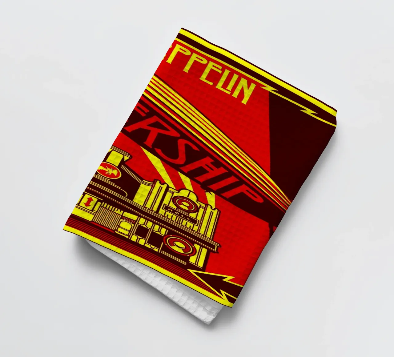 Led Zeppelin Band Art tea towel by vanhesling