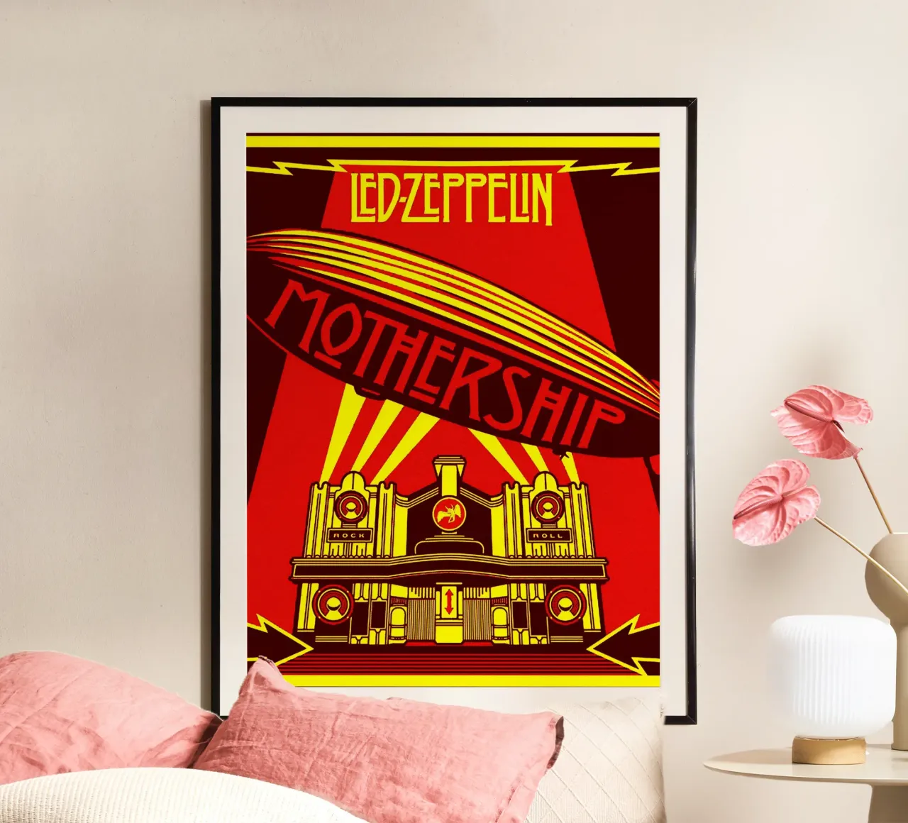 Led Zeppelin Band Art carta hahnemühle da vanhesling