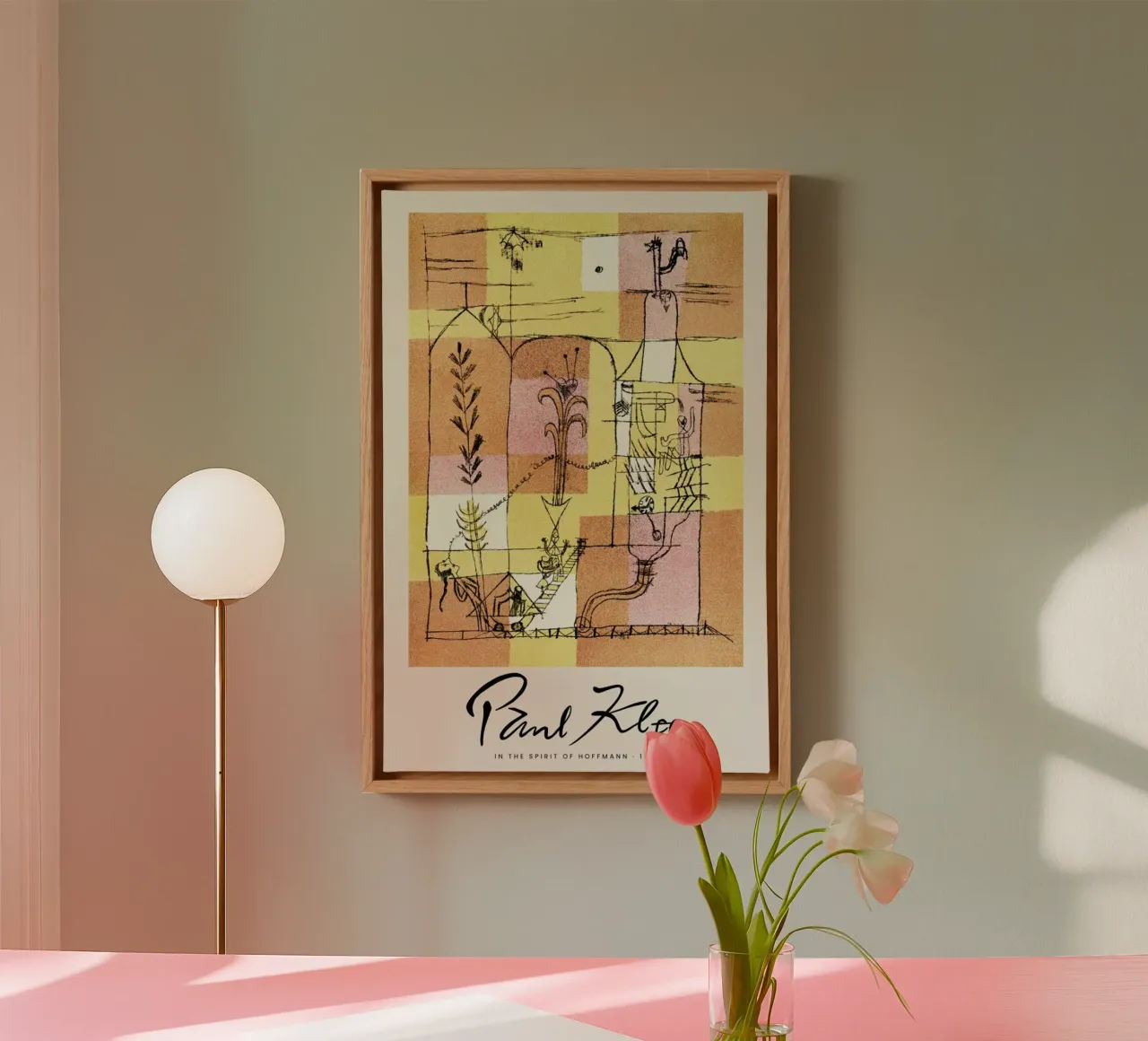Klee - In The Spirit Of Hoffmann tela con Cornice a cassetta da Vintage by JUNIQE