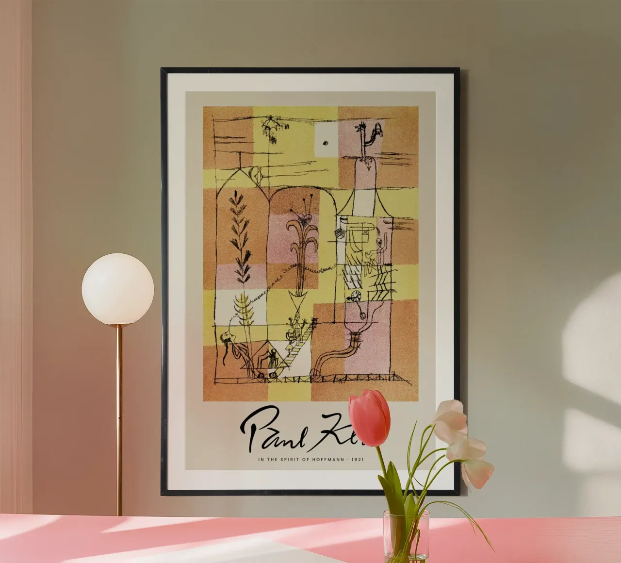 Klee - In The Spirit Of Hoffmann poster con telaio in alluminio da Vintage by JUNIQE