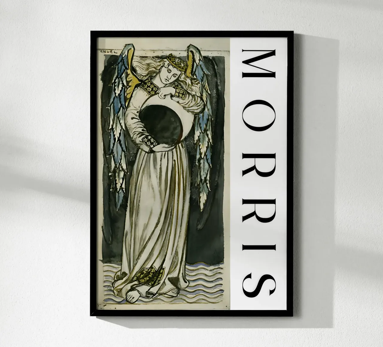 Angelo notturno con in mano una luna calante di William Morris carta hahnemühle da careytowne1