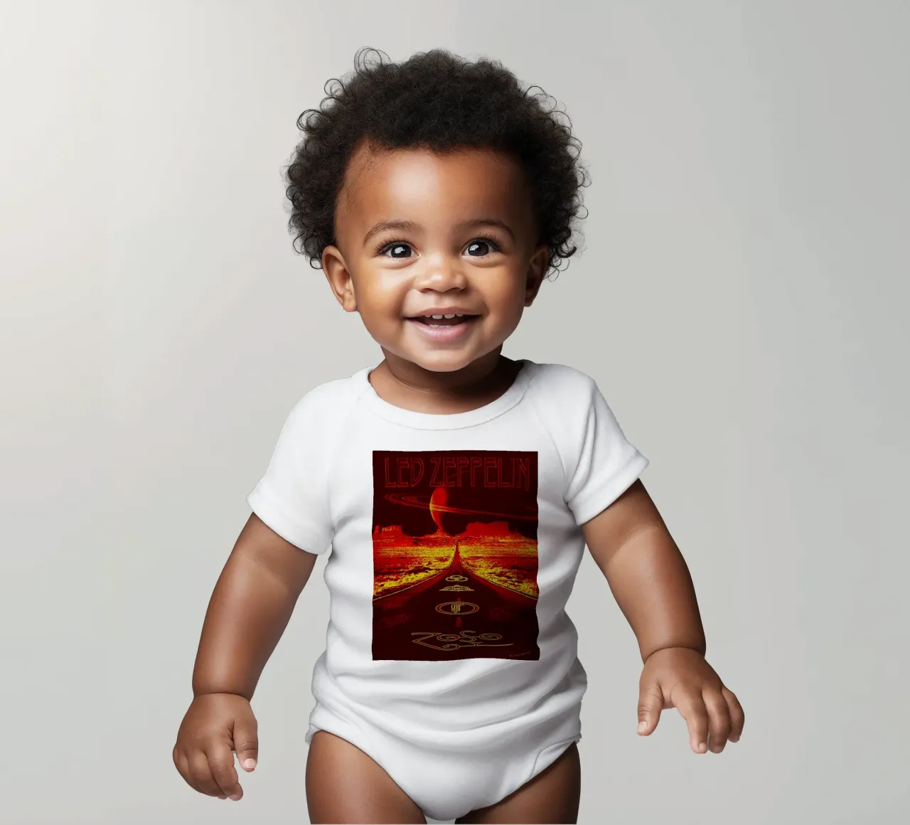 Led Zeppelin Band Art body neonato maniche corte da vanhesling
