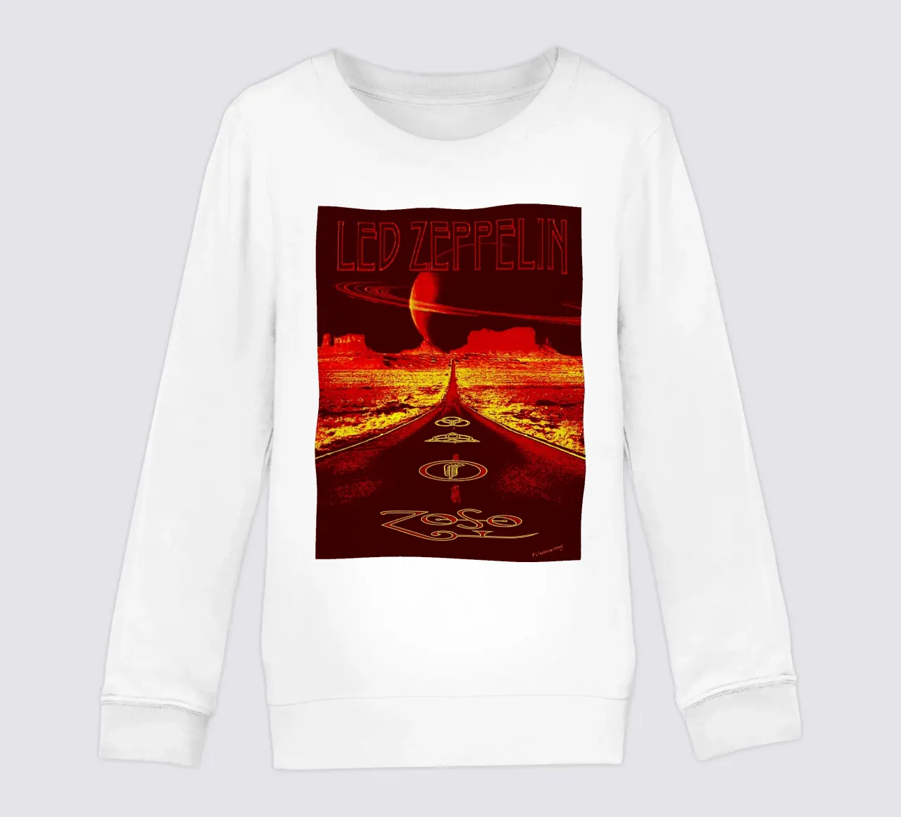 Led Zeppelin Band Art felpa bambino da vanhesling