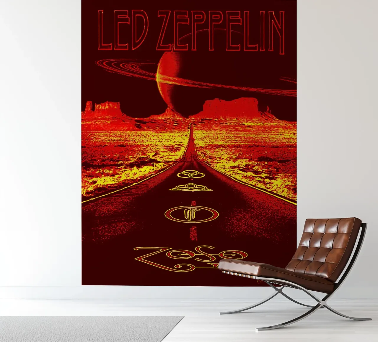 Led Zeppelin Band Art Fototapete von vanhesling