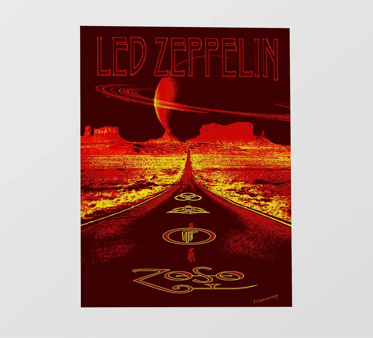 Led Zeppelin Band Art Fototapete von vanhesling