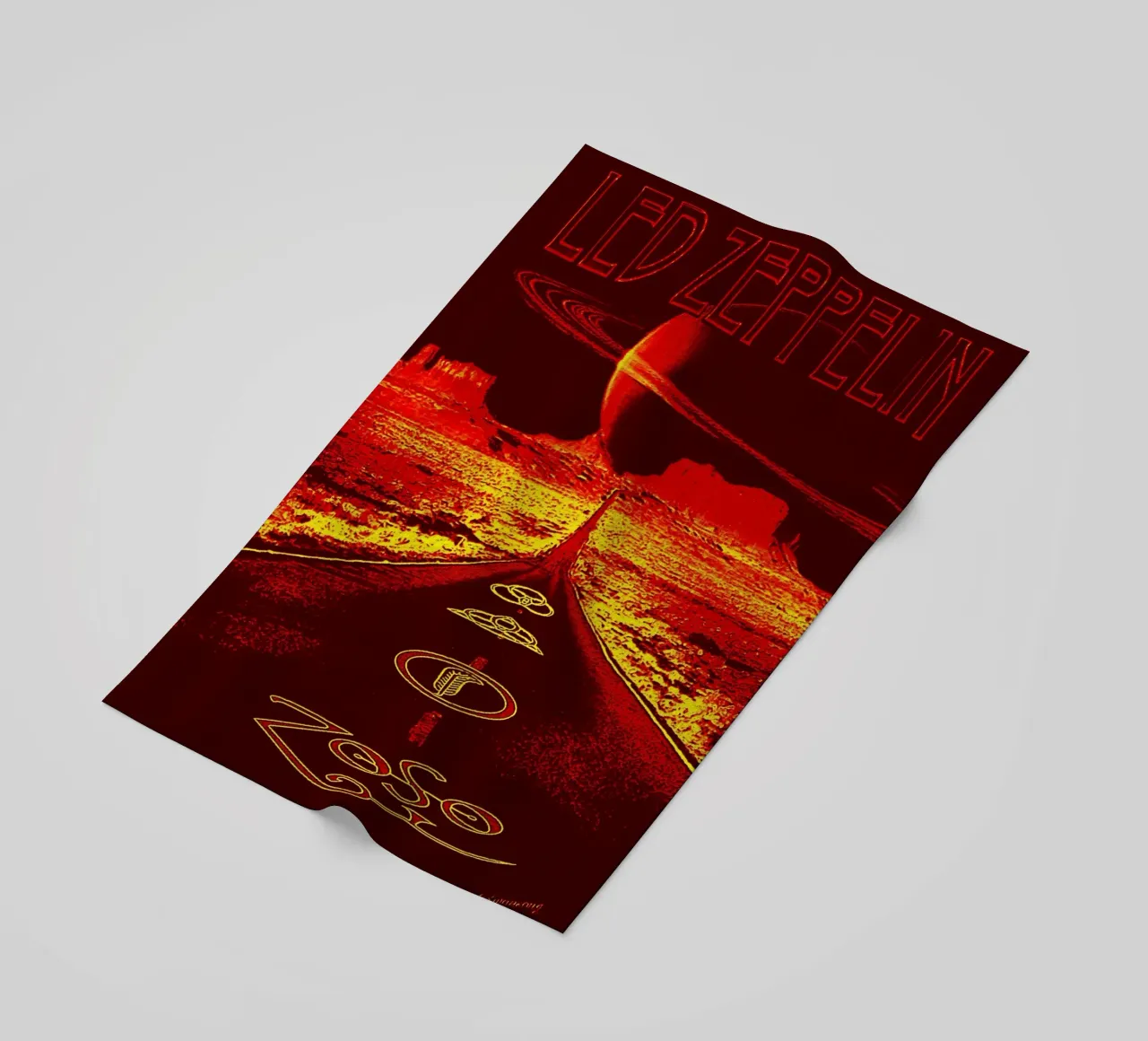 Led Zeppelin Band Art telo mare da vanhesling